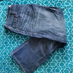 Maurices dark wash lo rise bootcut jeans